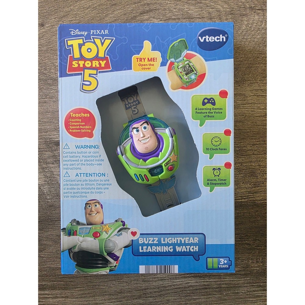 VTech Disney Pixar Toy Story 5 Buzz Lightyear Learning Watch Green New
